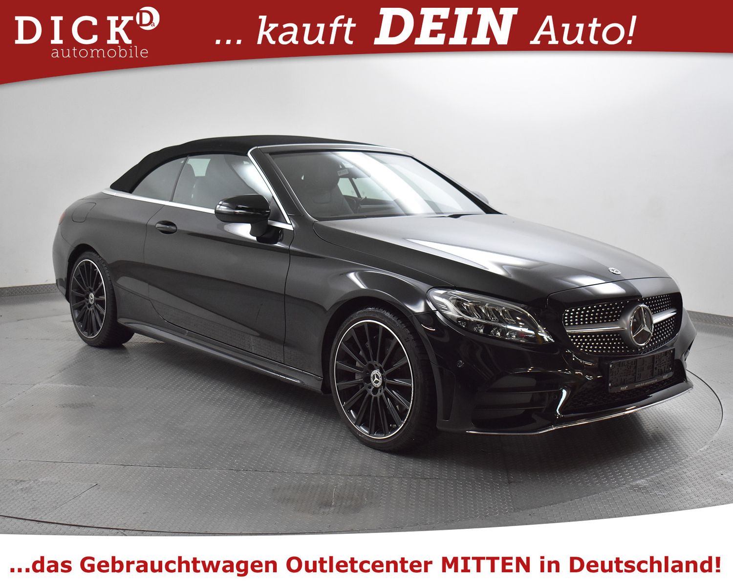 MERCEDES-BENZ C300 Cabrio 2X AMG LIne BURMES+LED+KAMER+AHK+19" - Image 20