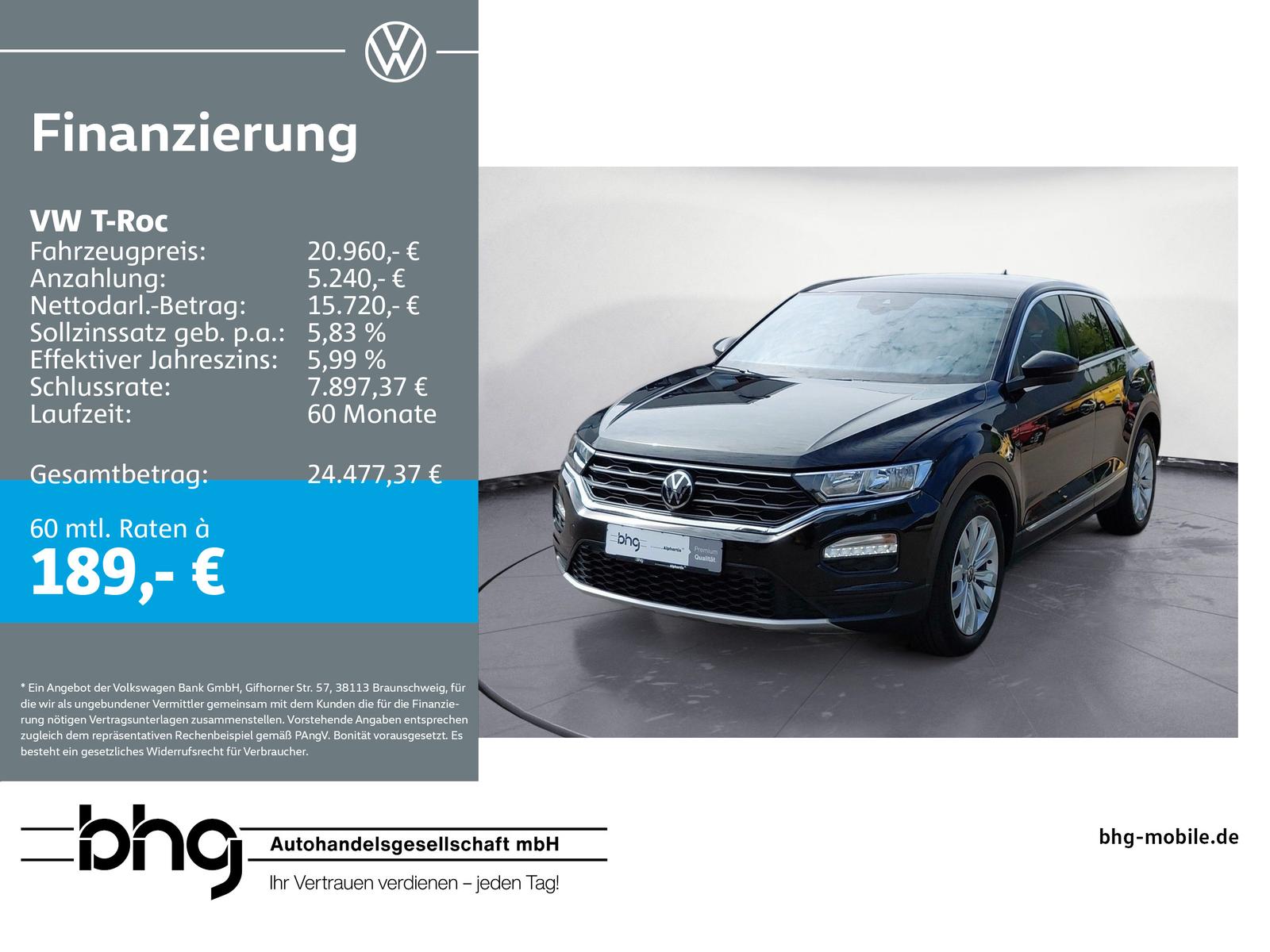 Volkswagen T-Roc Sport 2.0 l TDI SCR