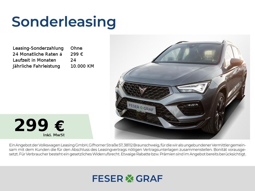 Cupra Ateca VZ 2.0 TSI DSG LED/Navi/AHK/Pano/ACC/Kessy