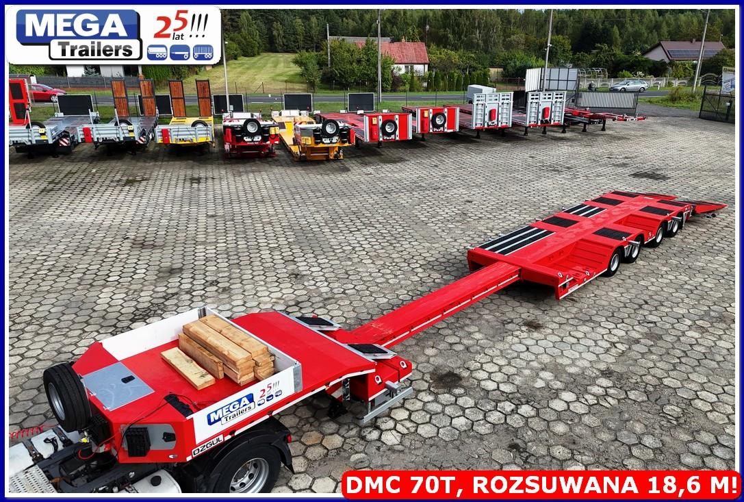 MEGA 4 x MULDEN, 4 Achsen, Ausziehbarer 18,6 m, PTO !