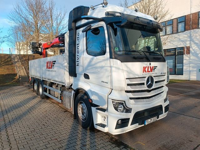 Mercedes-Benz Actros 2545 LL Baustoff Kran PK 20501 -Miete-