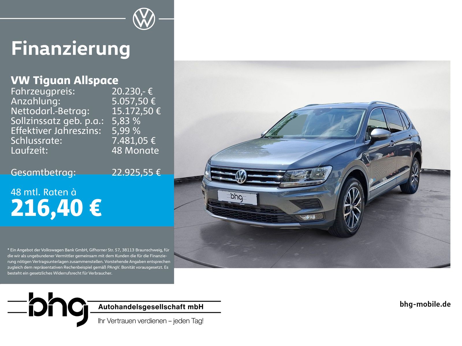 VW Tiguan Allspace Comfortline 1,5 TSI 6-G