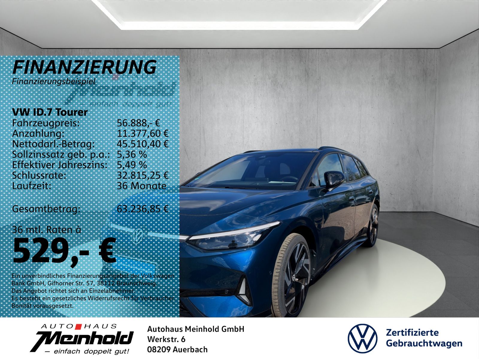 Volkswagen ID.7 Tourer GTX 4M 5 J Garantie, Harman, 21",AHK