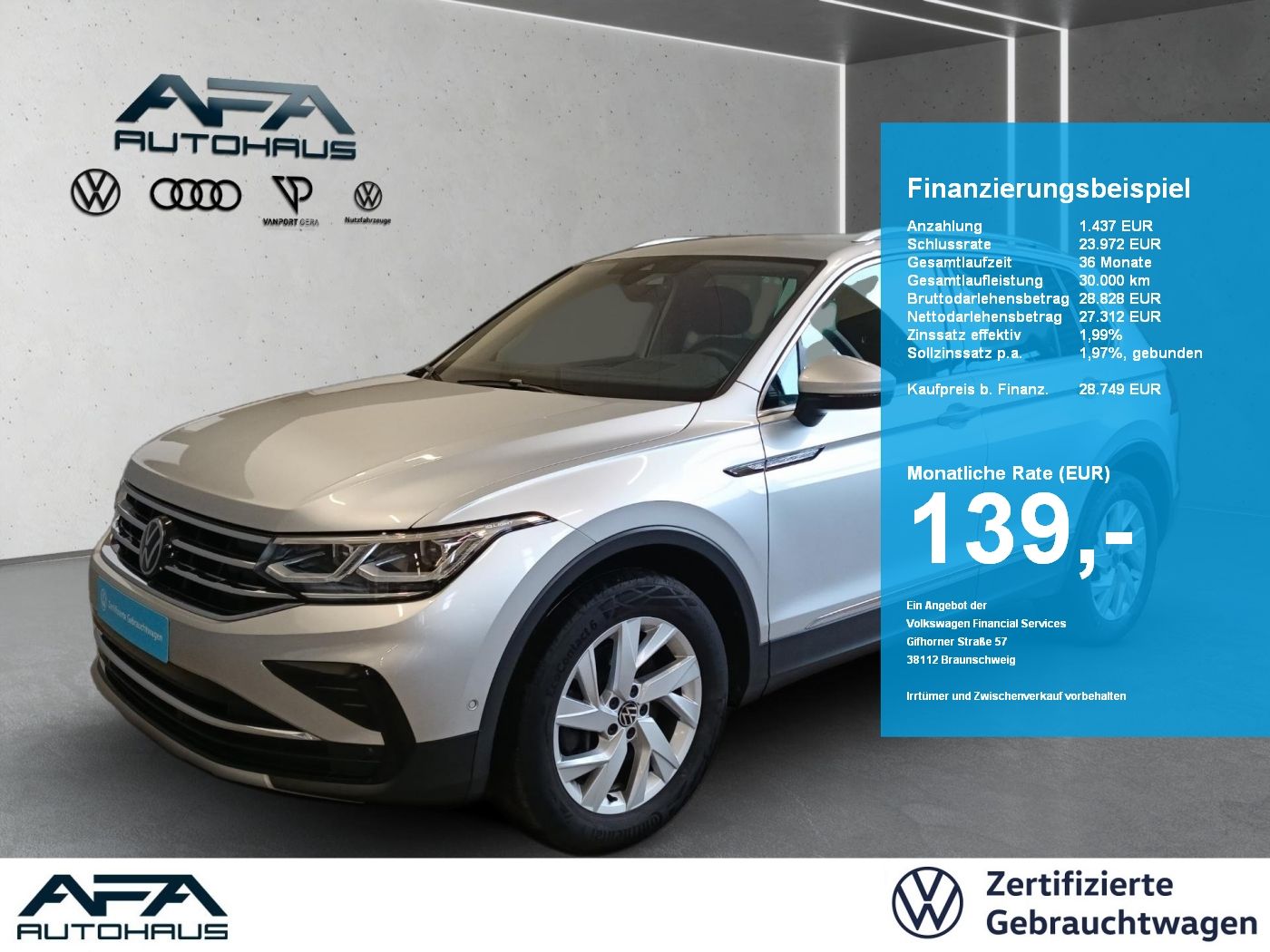 Volkswagen Tiguan 2.0 TDI Elegance 4M DSG Navi*Matrix*RFK