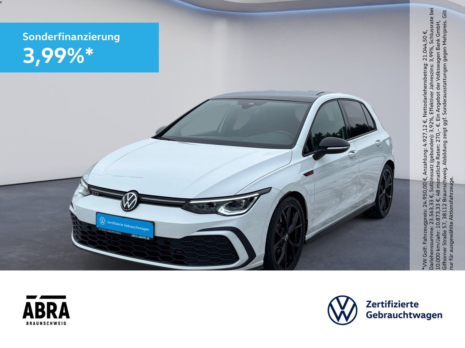 Volkswagen Golf VIII GTI 2.0 TSI DSG LED+NAV+PANO+APP
