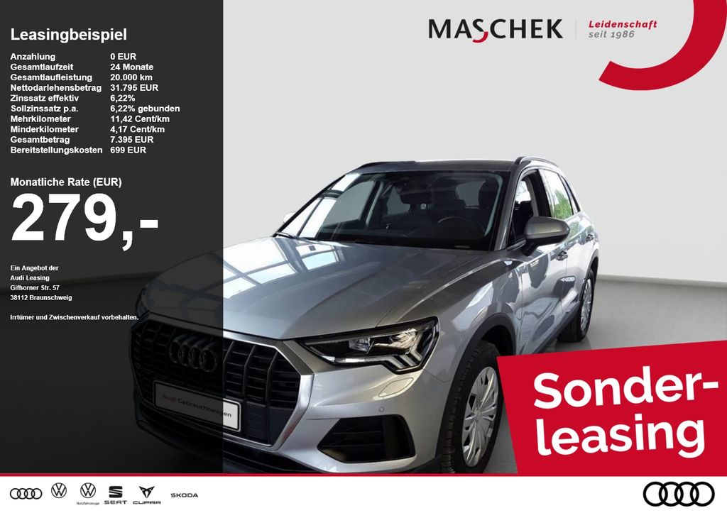 Audi Q3 40 TDI Q AHK nur bis 26.09! R-Cam Standh. Sit