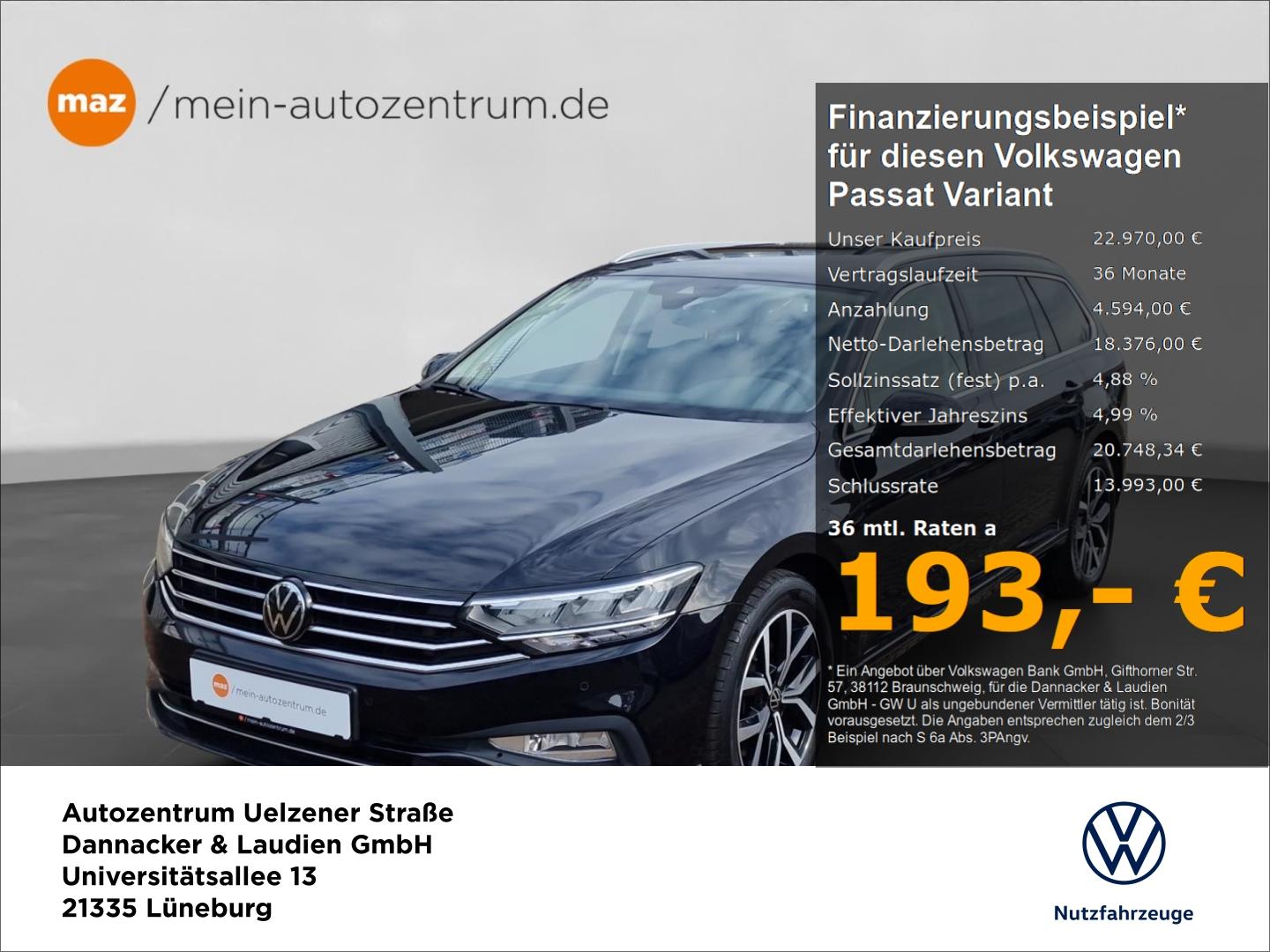 Volkswagen Passat Variant 2.0 TDI Business Alu LED AHK Kame