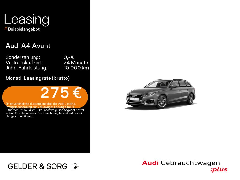 Audi A4 Avant 40 TDI qu. advanced AHK*RFK*LED*B&O