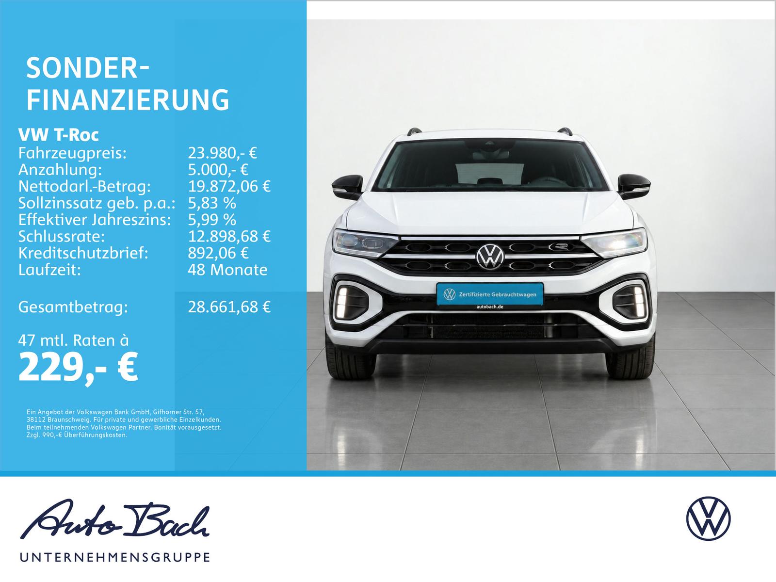 Volkswagen T-Roc R-Line 1.5TSI DSG Navi LED Standhzg ACC EP, миниатюра 2