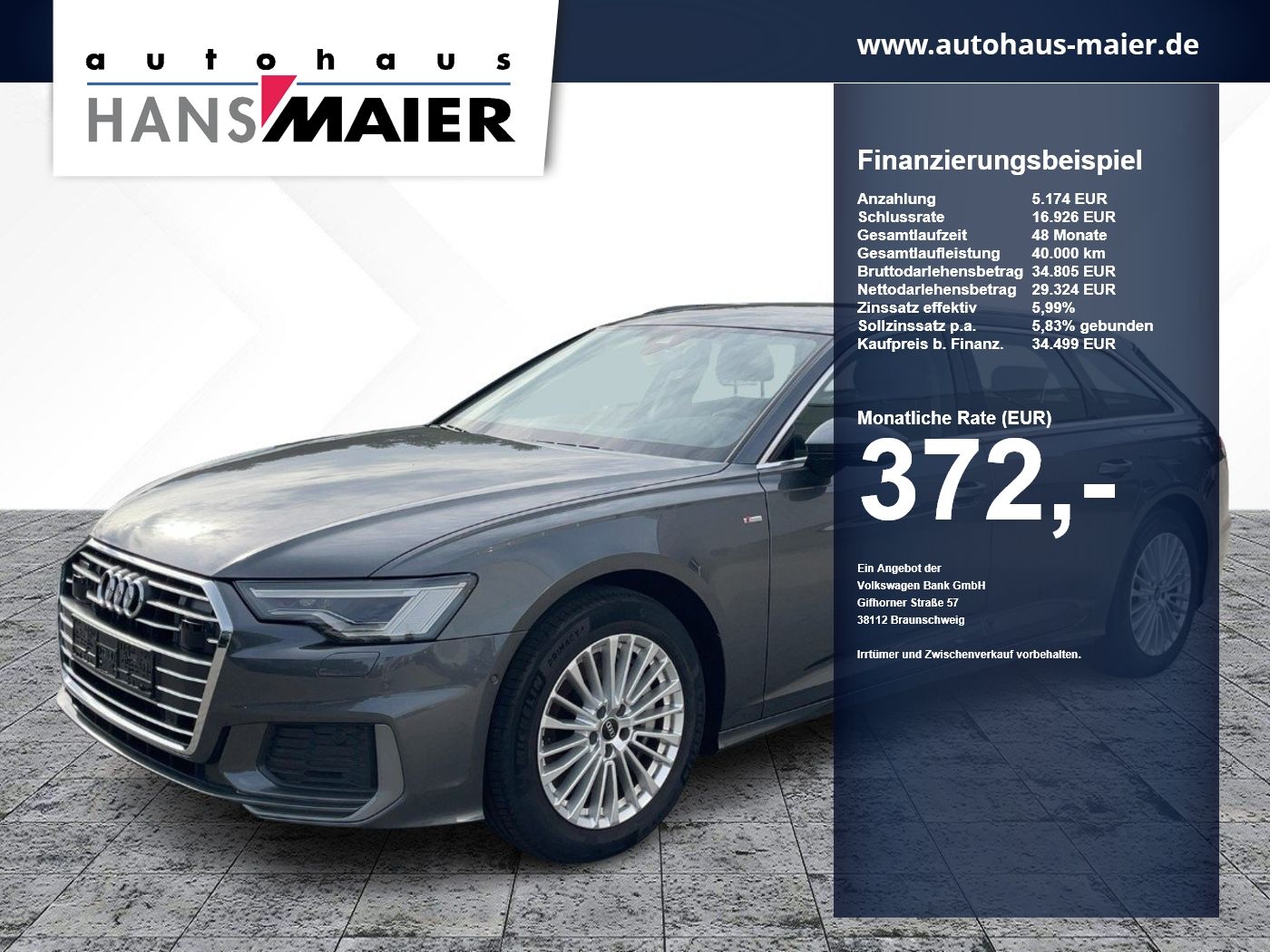 Audi A6 Avant 50 TFSIe qu. design Stronic S-Line AHK