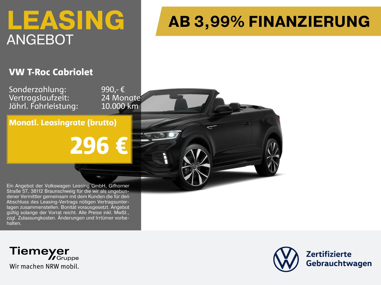 Volkswagen T-Roc Cabrio 1.5 TSI DSG R-LINE LM19 STHZG MATRI foto 1
