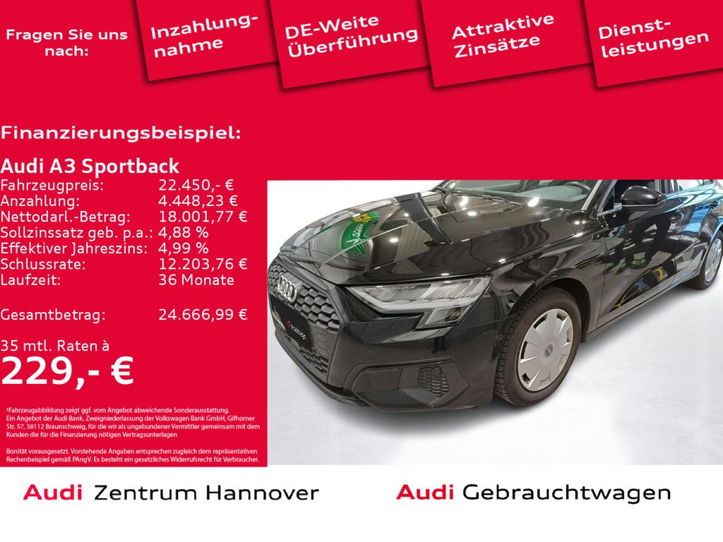 A3 Sportback 35 TFSI Navi virtual LED