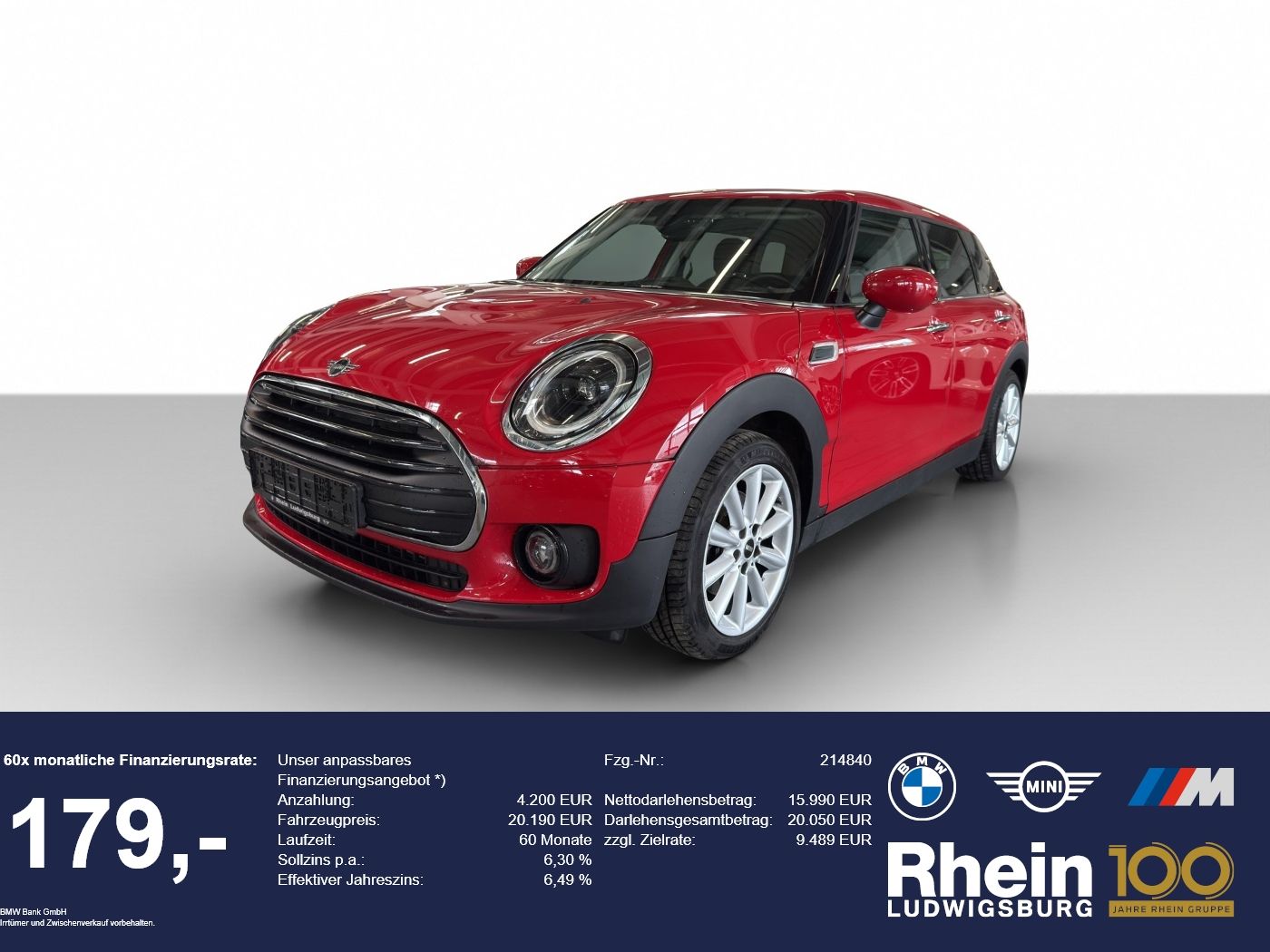 MINI Cooper Clubman LED NAvi DriveAs CarPlay PDC