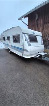Hobby Deluxe 495 tüv neu/100km/h.klima/mover viel neu - Hobby Wohnwagen 2000
