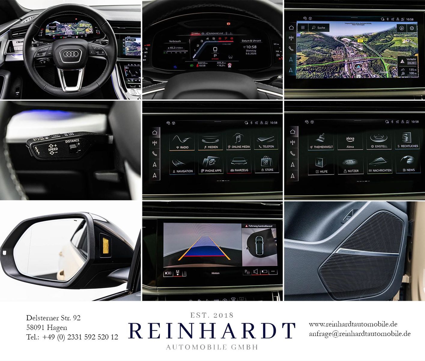 Audi Q8 55TFSi Q S LINE ACC/HuD/PANO/BELÜFT/B&O/360° foto 24