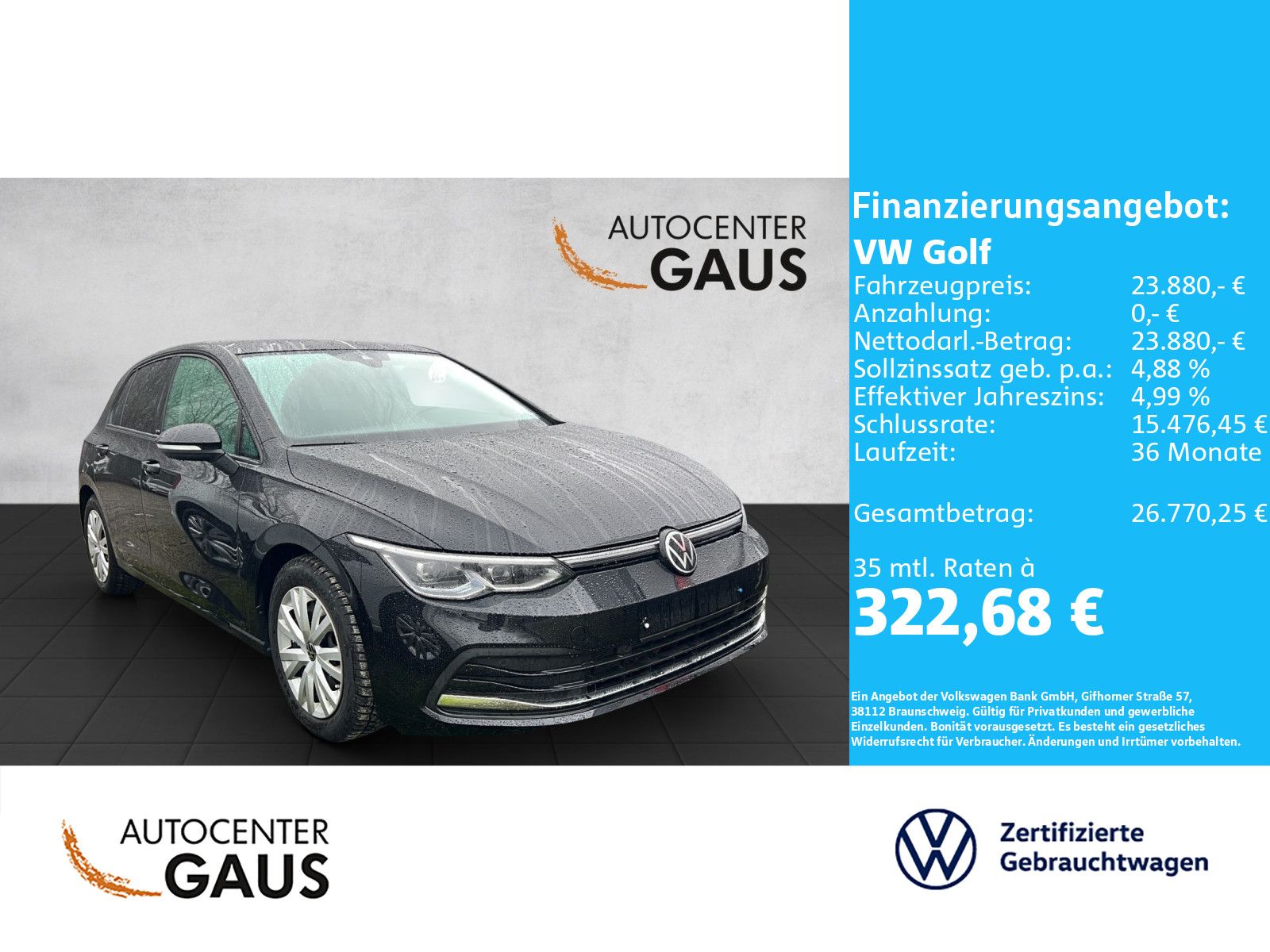 Golf VIII Active 1.5 TSI AHK*ACC*Navi