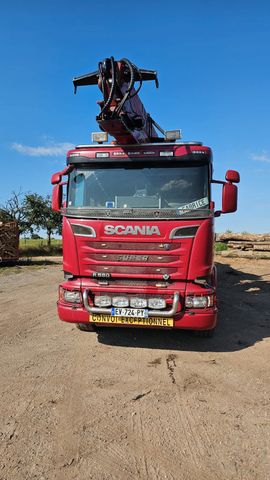 Scania R 580 6x4  FORSTKRAN