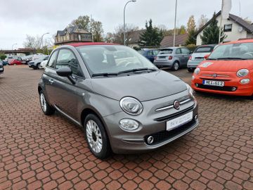 Fiat 500 Cabrio- 7" DAB Radio-Verdeck Rot