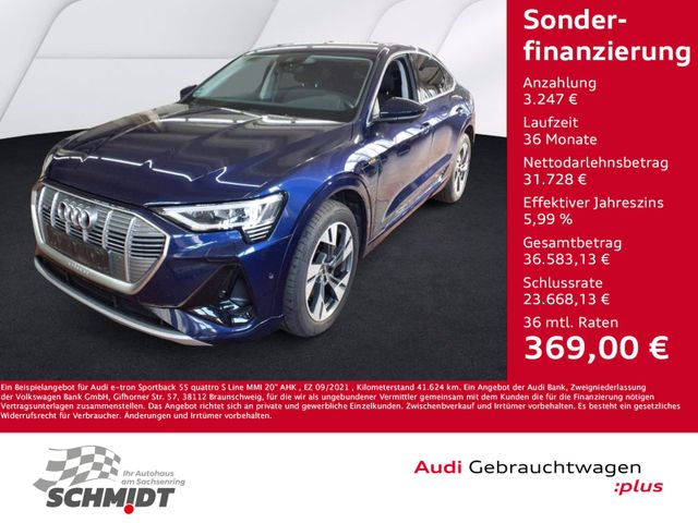 Audi e-tron Sportback 55 quattro S Line MMI 20" AHK