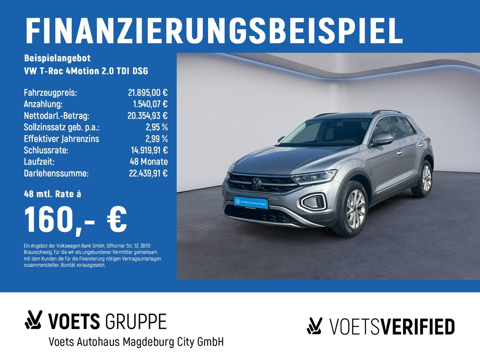 Volkswagen T-Roc 4Motion 2.0 TDI DSG Style RearView+SHZ+NAV