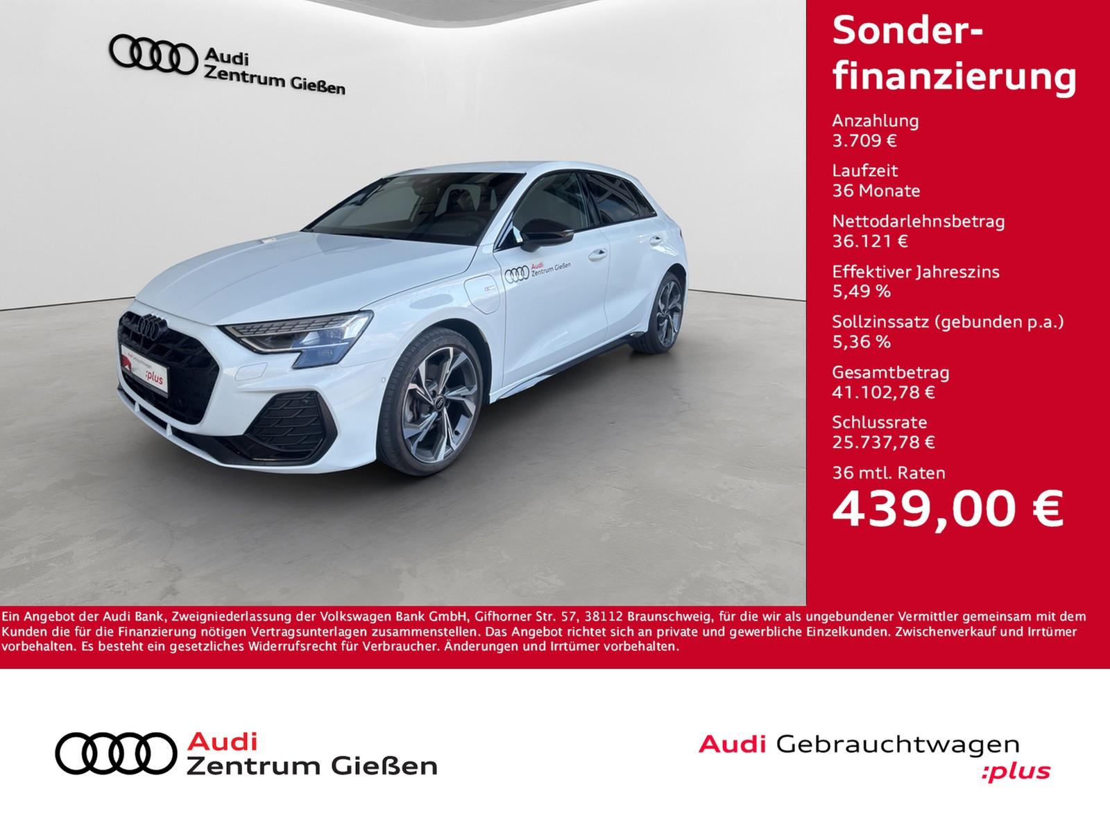 Audi A3 Sportback 40 TFSI e S line Black Matrix-LED K