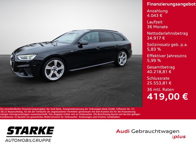 Audi A4 Avant 35 TFSI S tronic S line NaviPlus SHZ Op