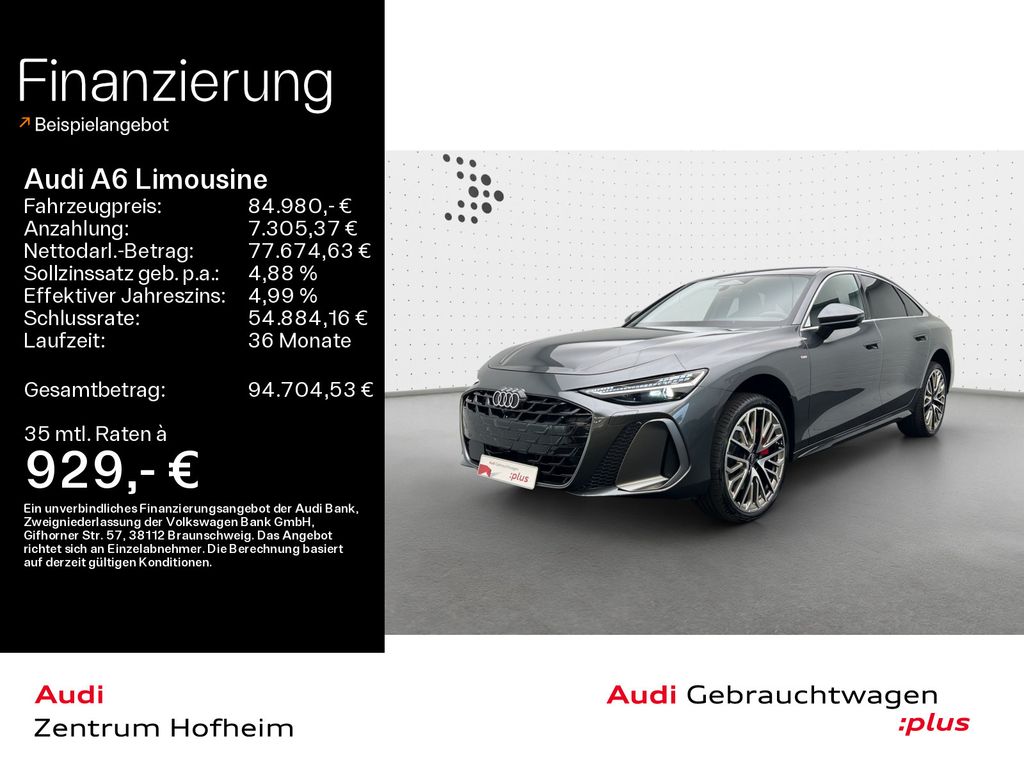 Audi A6 Limousine 55 TFSI qu 2x S line*S tro*NEU*EUPE