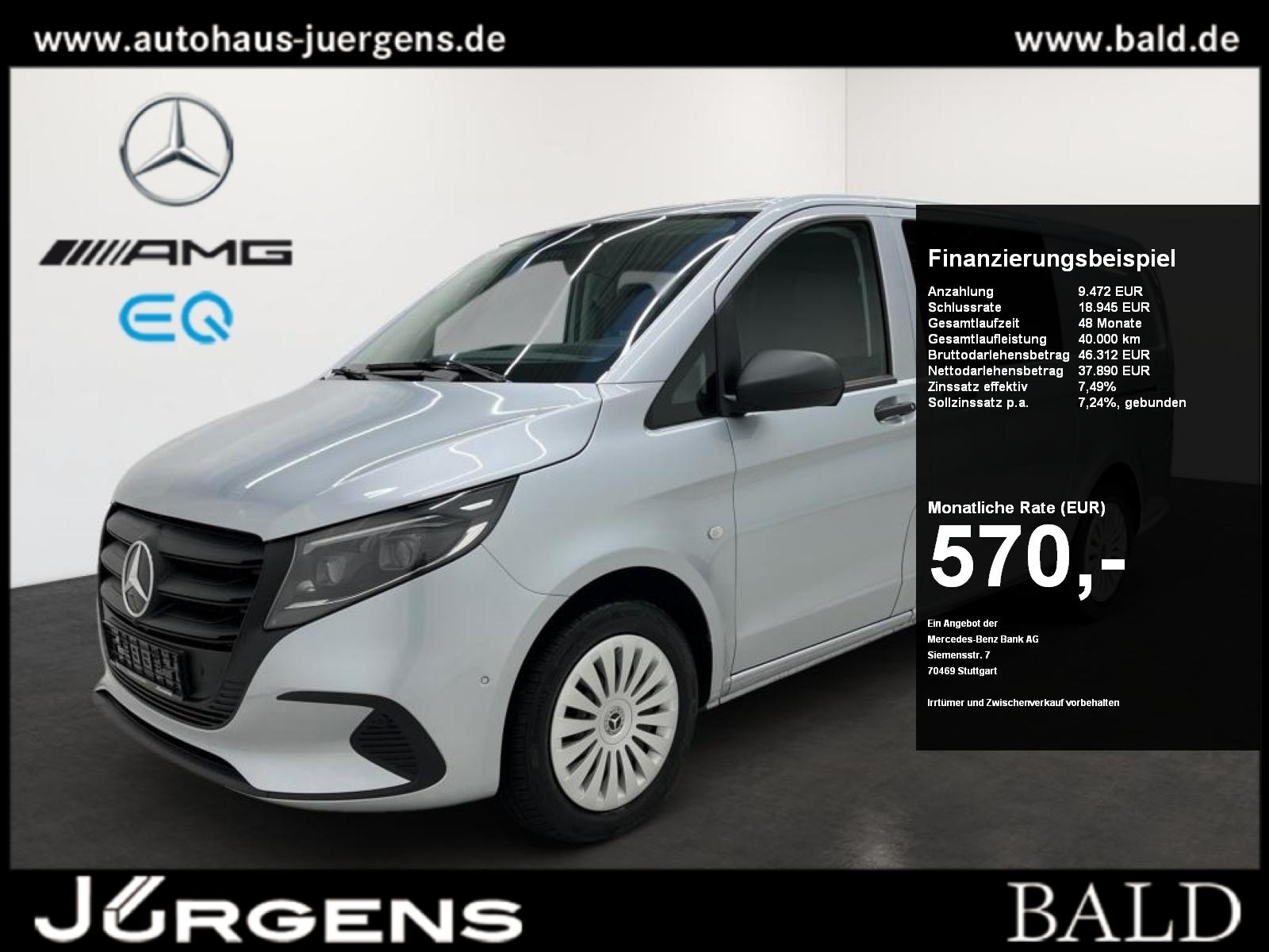 Mercedes-Benz VITO 119 MIXTO/Navi/AHK/MBUX/Totw/Cam/Temp