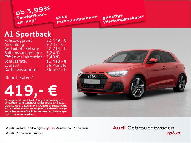 Audi A1 Sportback 35 TFSI S tronic advanced ACC/Virtu