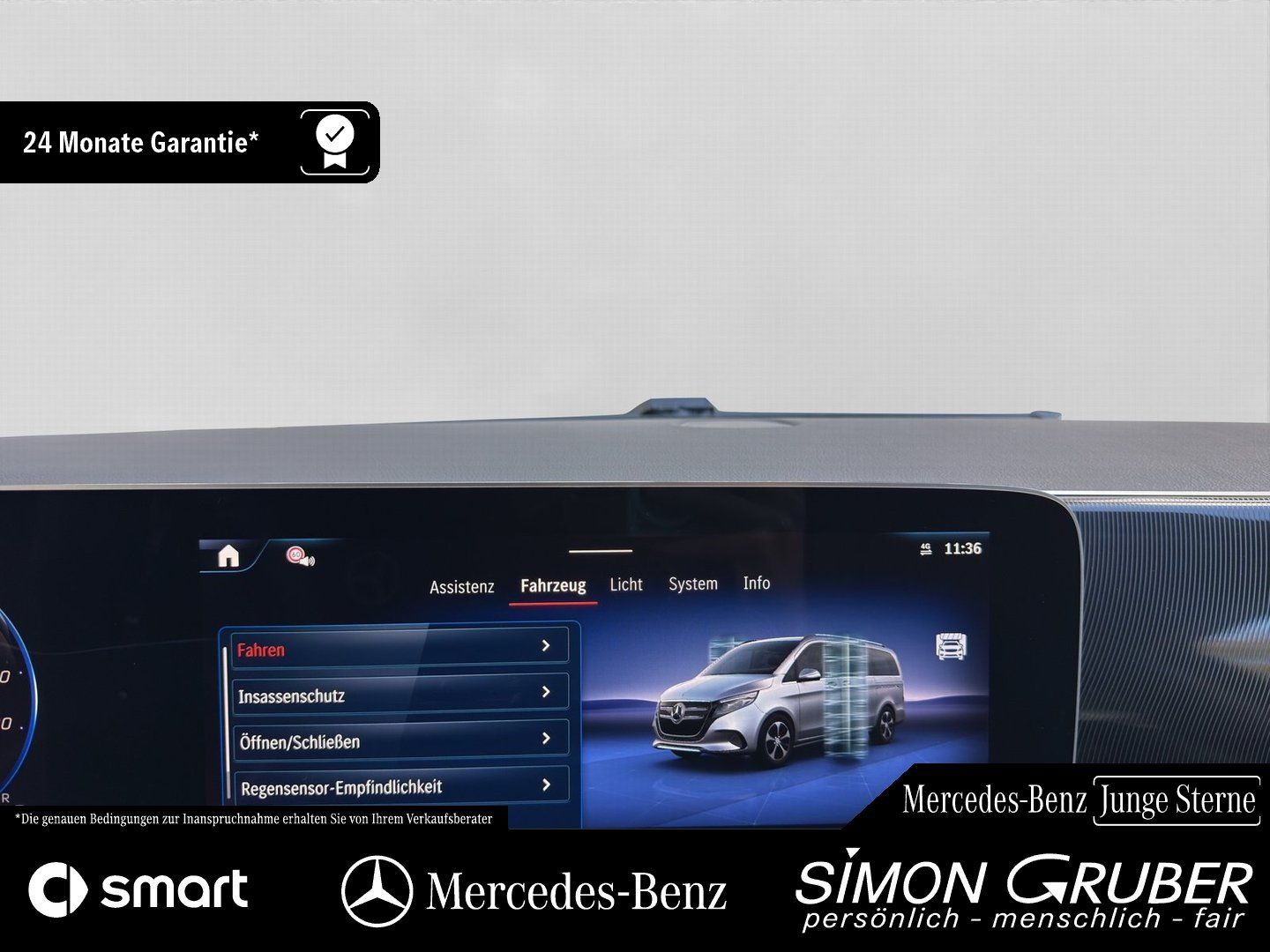 Fahrzeugabbildung Mercedes-Benz EQV 300 lang Leder Multibeam Dist Burm 6 Sitzer