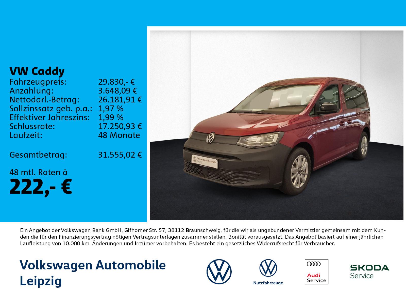 Volkswagen Caddy 5-Sitzer 2.0 l TDI 75 kW AHK*CLIMA*