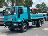 Iveco 150E25 4x4 Kipper Kran Fassi Greifer Funk 3Sitze - Iveco 150 e