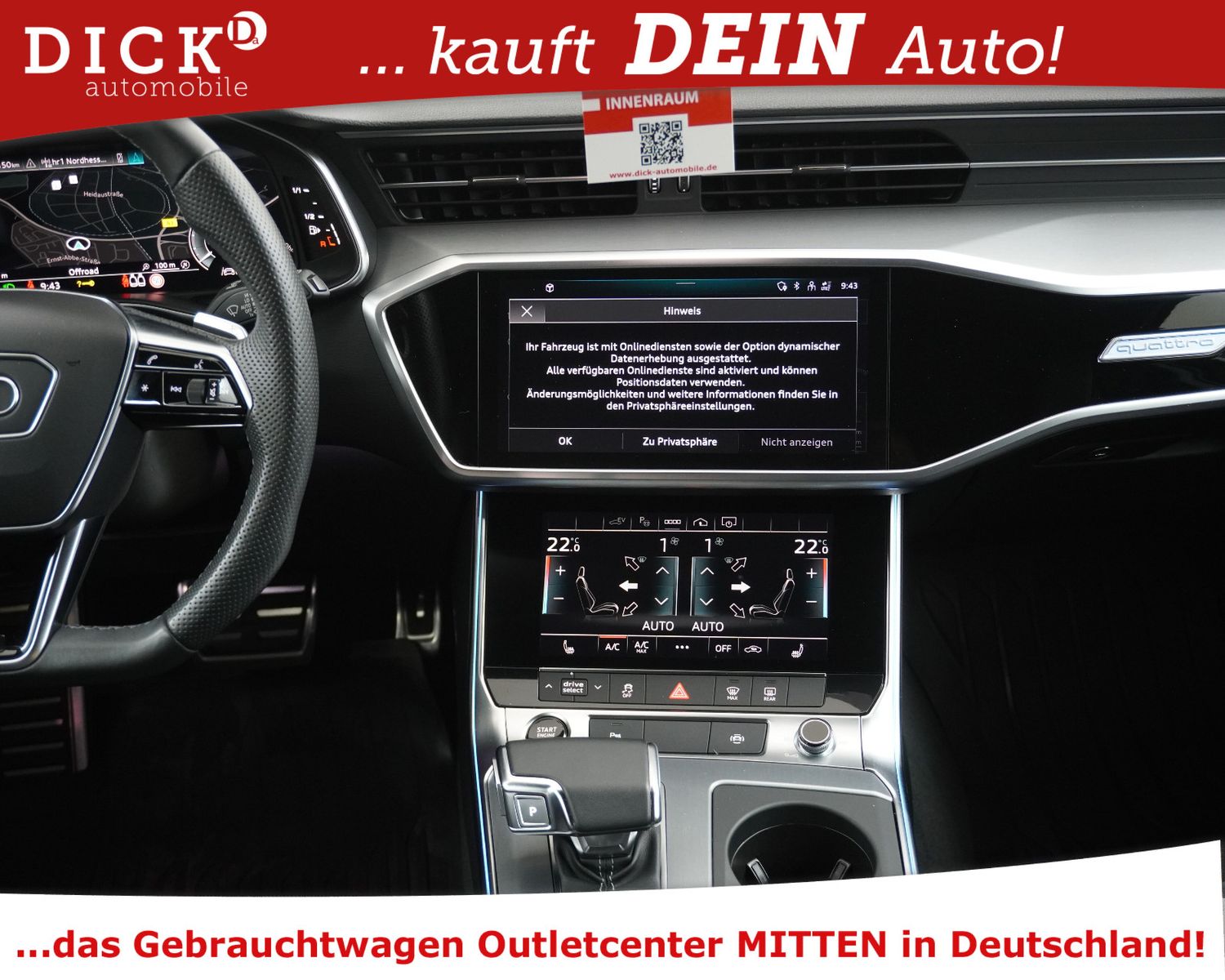 Fahrzeugabbildung Audi A6 50TFSIe Quat Sport 2X S LINE+VIRTU+B&O+AHK+20