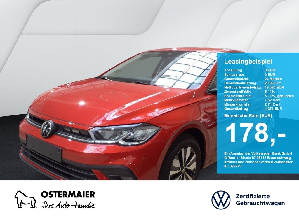Polo GOAL 1.0TSI 95PS ACC.NAVI+VC.2xPDC.LED.APP-