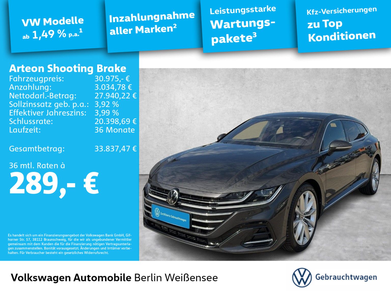 Volkswagen Arteon Shooting Brake 2.0 TDI R-Line 4M MATRIX 3 foto 2