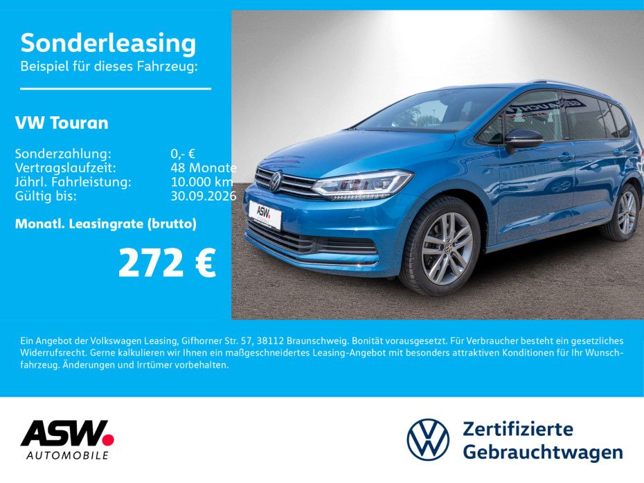 Volkswagen Touran Comfortline 2.0TDI DSG LED PANO Stdhz AHK