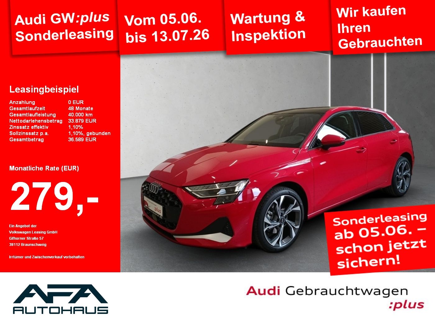 Audi A3 Sportback 30 TFSI Advan. S tr. Pano*AHK*Sonos
