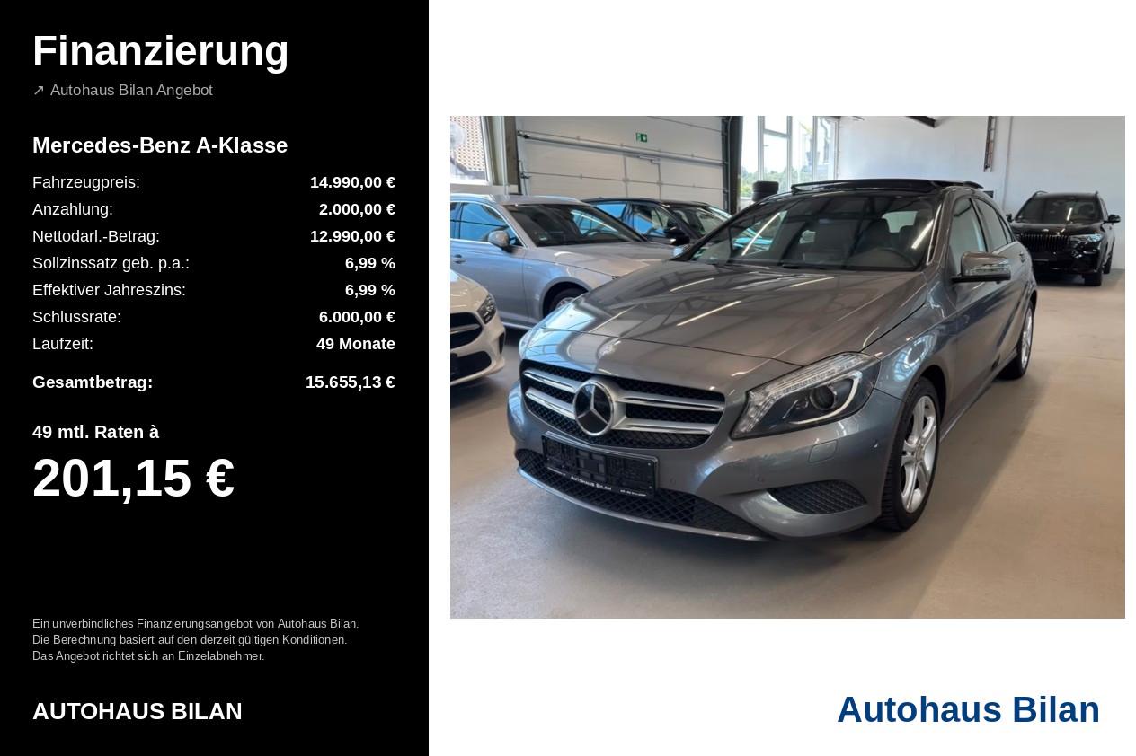 Mercedes-Benz A 180 Panorama Bi-Xenon Navi SHZ Automatik LED