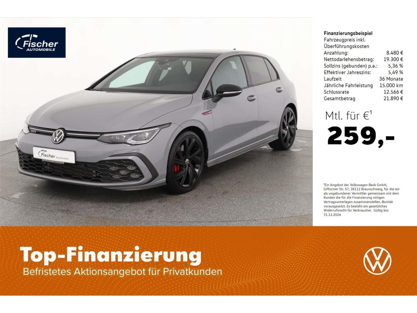 Volkswagen Golf GTI 2.0 TSI Black Style DSG NAV/LED/P-Dach
