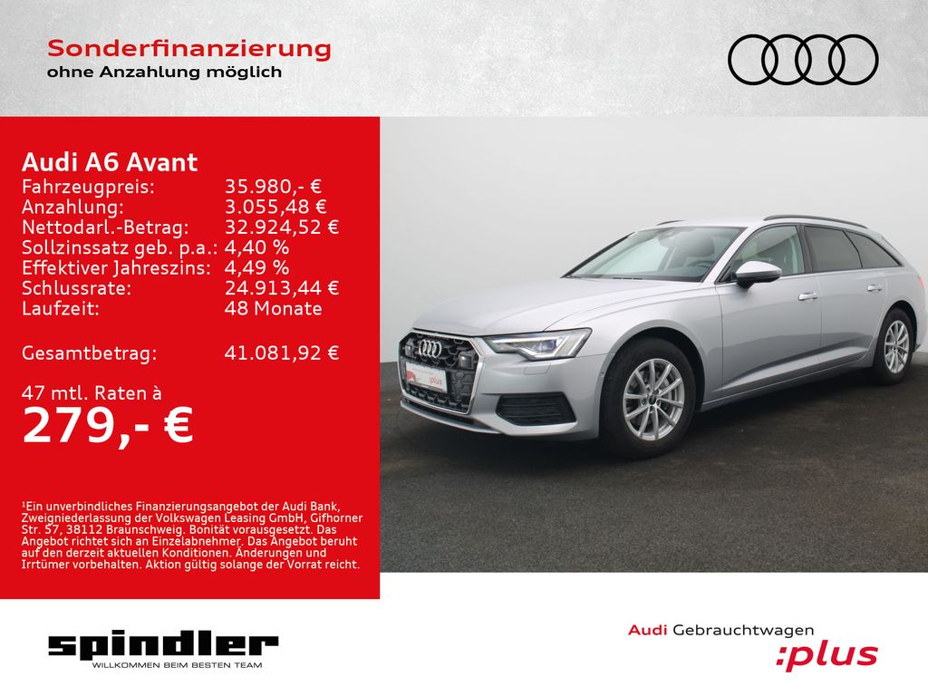 Abbildung Leasingangebot Audi A6 Avant 35 TDI S-tronic / Standh, Matrix, Navi+