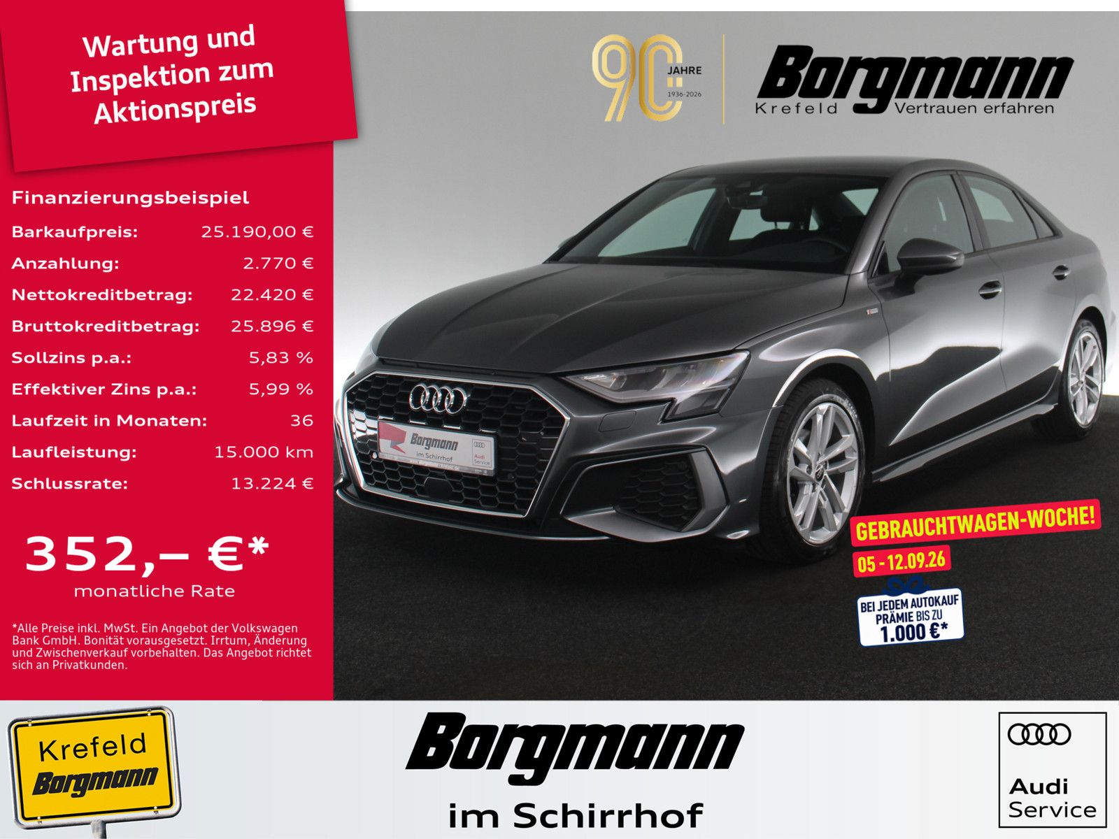 Audi A3 Limousine 35 TDI S line ACC NAVI KAMERA SHZ