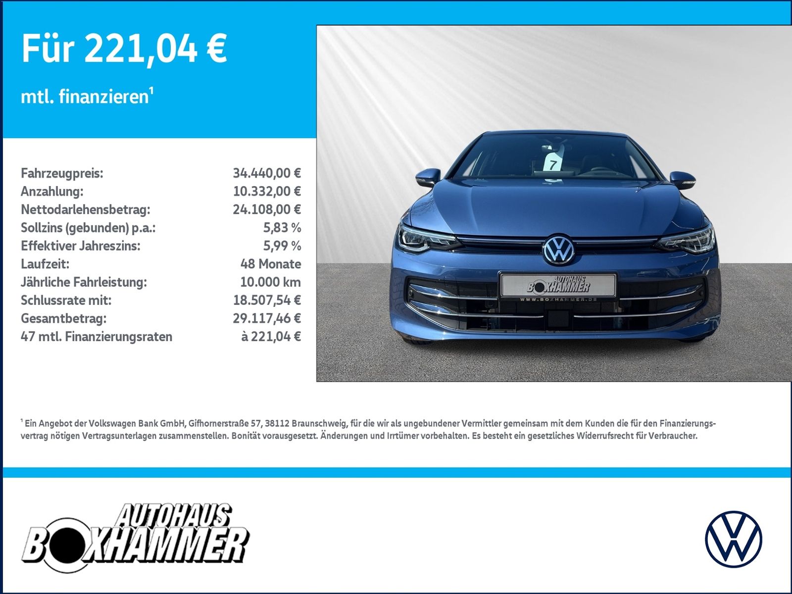 Volkswagen Golf VIII 1,5 eTSI DSG EDITION 50 NAVI HuD PANO foto 3