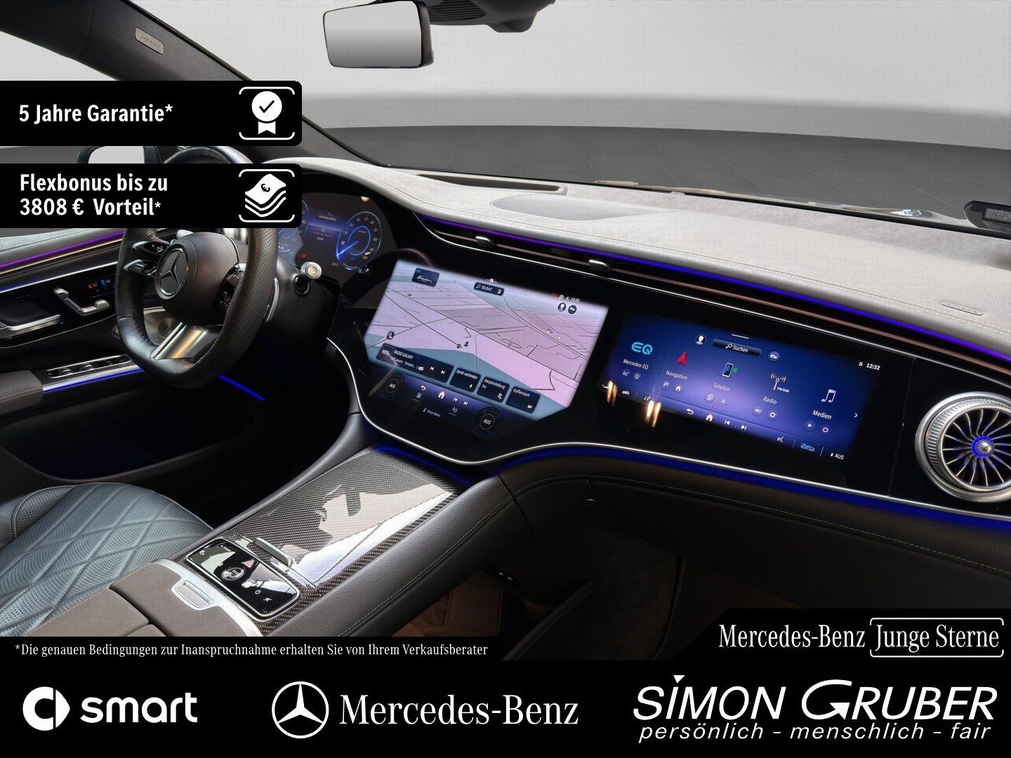 Fahrzeugabbildung Mercedes-Benz EQS 500 4M SUV AMG Hyper Fond-Entertain 7Sitze