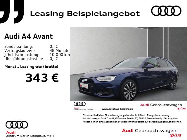 Audi A4 Avant 30 TDI Adv. S tronic *AHK*NAV+*Virt.C+*