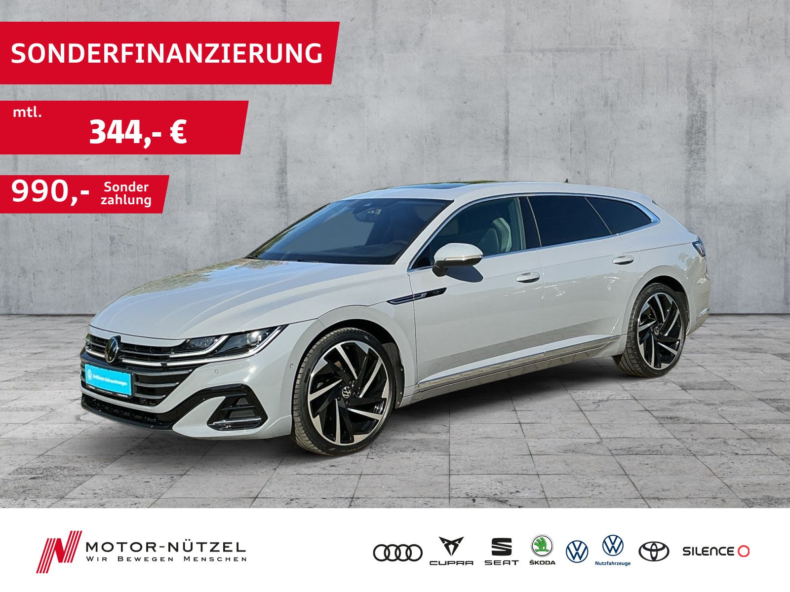 VW Arteon SB 2.0 TDI DSG R-LINE IQ+NAV+ACC+AHK+PANO