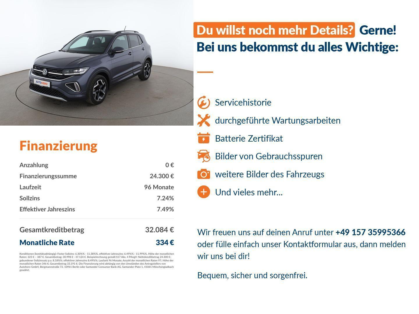 Volkswagen T-Cross 1.5 TSI ACT R-Line Aut.*NAV*ACC*CAM*PDC*, миниатюра 14