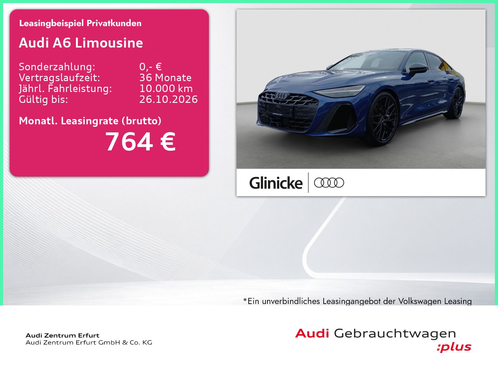 Audi A6 Limousine e-hybrid S-tronic edition one Stand