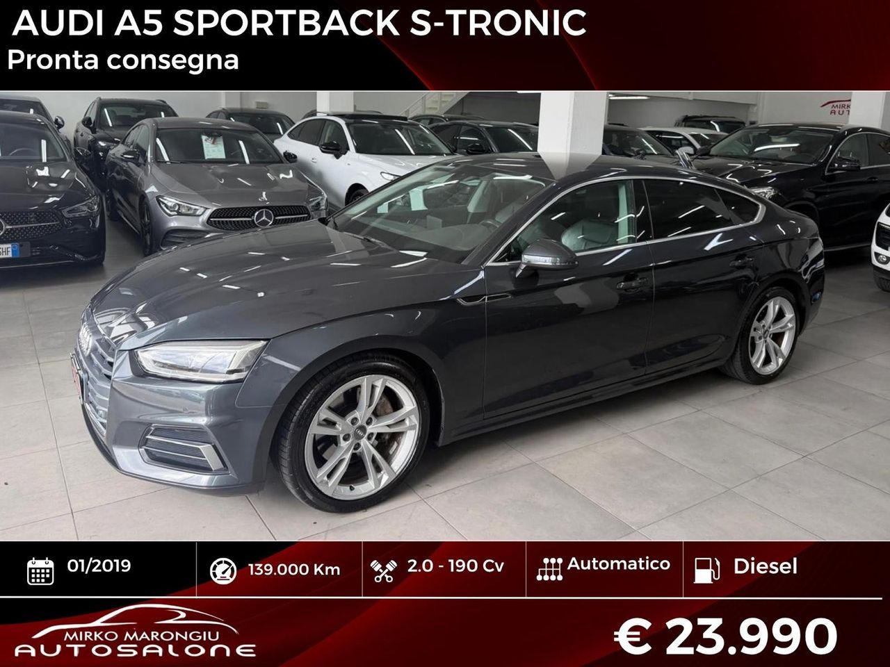 Audi A5 2.0 TDI 190 CV S tronic Sport FINANZIABI