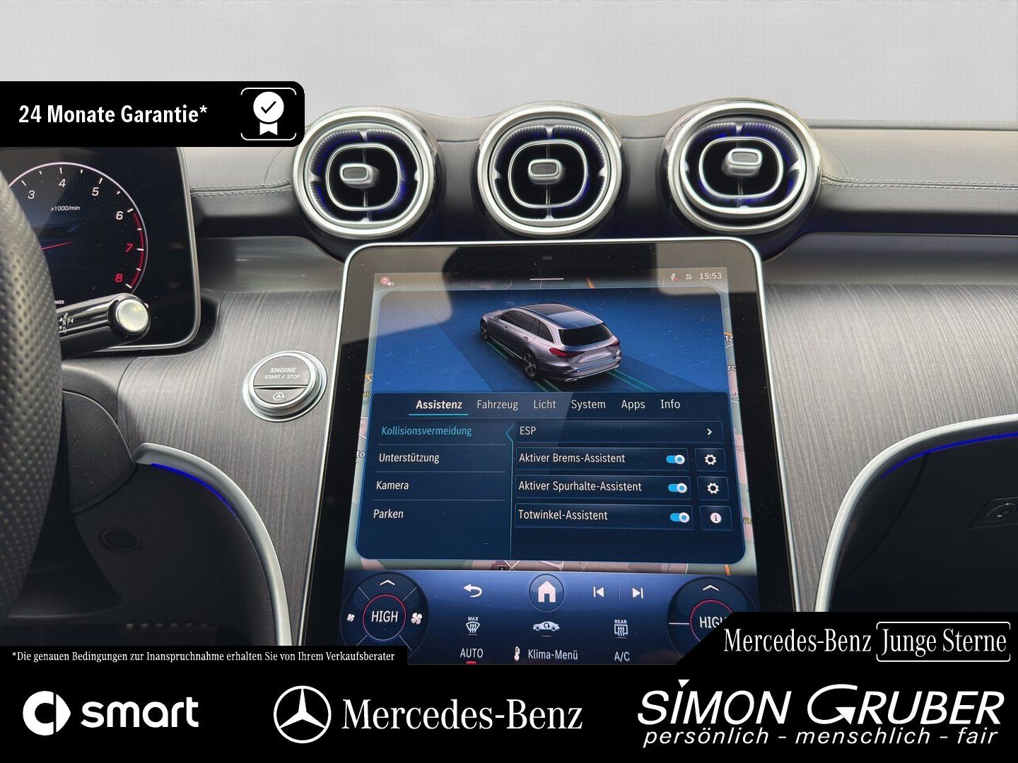 Fahrzeugabbildung Mercedes-Benz C 200 T 4M AMG Night Ambiente+ Memory 360 AHK