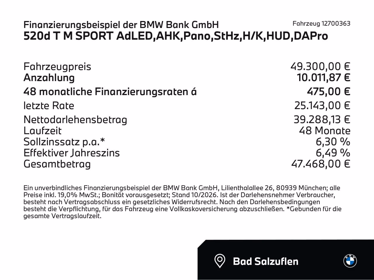 BMW 520d T M SPORT AdLED,AHK,Pano,StHz,H/K,HUD,DAPro